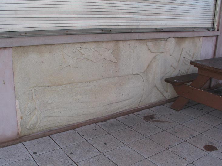 Sculptural Panel, Concession, Meadow Lake, Flushing Meadows Corona Park, Queens