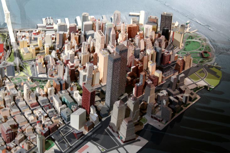 Lower Manhattan, The Panorama of the City of New York, Queens Museum of Art, Flushing Meadows Corona Park, Queens