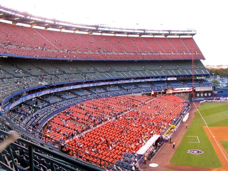 Third Base Seats, Shea Stadium, Flushing Meadows Corona Park, Queens, September 10, 2004