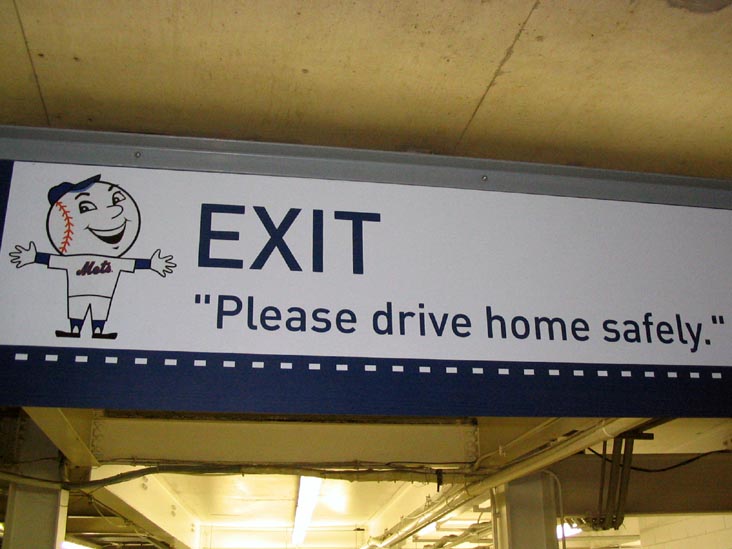 Exit Sign, Shea Stadium, Flushing Meadows Corona Park, Queens, September 10, 2004