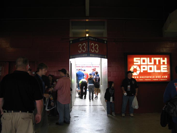 Upper Level Section 33 Entrance, Shea Stadium, Flushing Meadows Corona Park, Queens, September 22, 2008