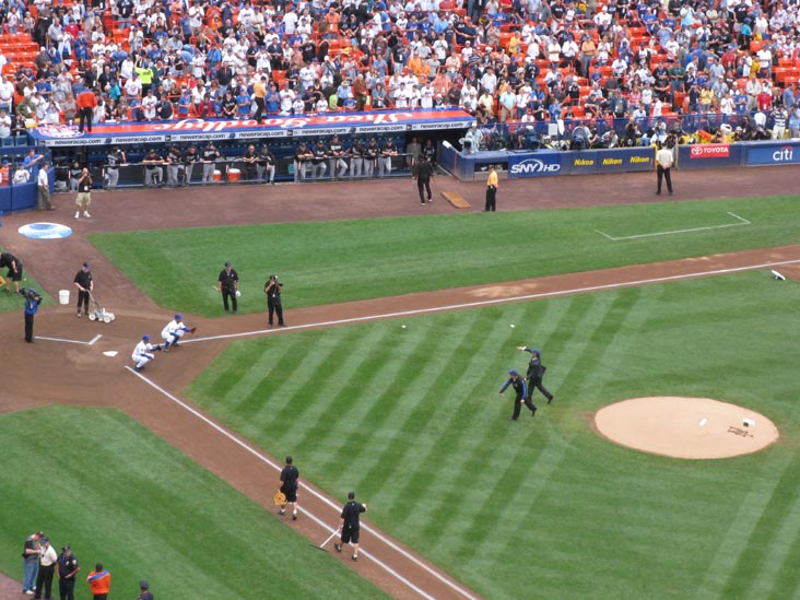 Ceremonial First Pitches, New York Mets vs. Florida Marlins, Final Game at Shea Stadium, Flushing Meadows Corona Park, Queens, September 28, 2008