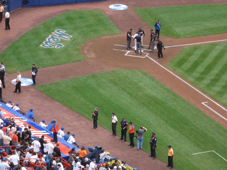 Lineup Exchange, New York Mets vs. Florida Marlins, Final Game at Shea Stadium, Flushing Meadows Corona Park, Queens, September 28, 2008