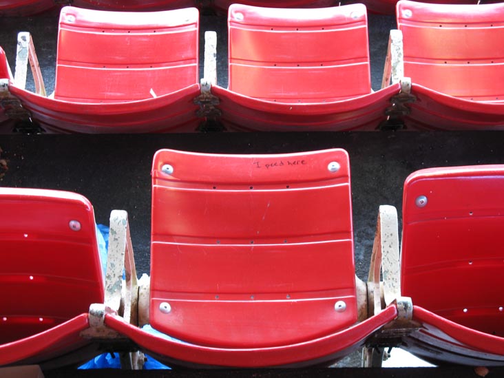 Seats, Upper Level Section 47, Shea Stadium, Final Game at Shea Stadium, Flushing Meadows Corona Park, Queens, September 28, 2008
