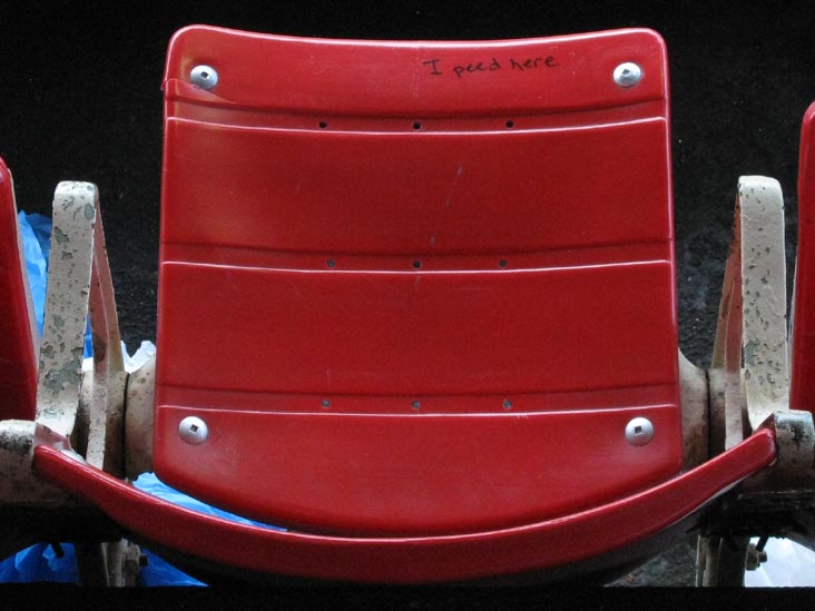 Seat, Upper Level Section 47, Shea Stadium, Final Game at Shea Stadium, Flushing Meadows Corona Park, Queens, September 28, 2008