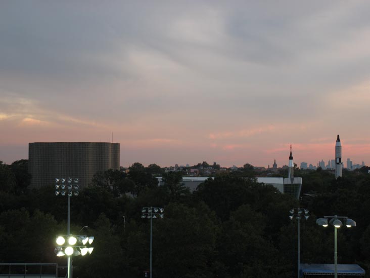 View From Arthur Ashe Stadium, US Open Night Session, Flushing Meadows Corona Park, Queens, August 31, 2011