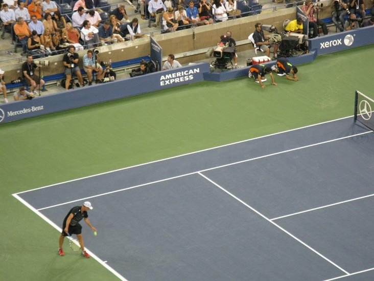 Andy Roddick-Michael Russell Match, US Open Night Session, Flushing Meadows Corona Park, Queens, August 31, 2011