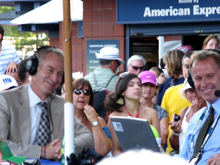 John McEnroe on SiriusXM Radio, US Open Day Session, Flushing Meadows Corona Park, Queens, September 2, 2009