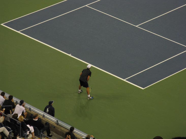 Andy Roddick vs. Marc Gicquel, US Open Night Session, Arthur Ashe Stadium, Flushing Meadows Corona Park, Queens, September 3, 2009