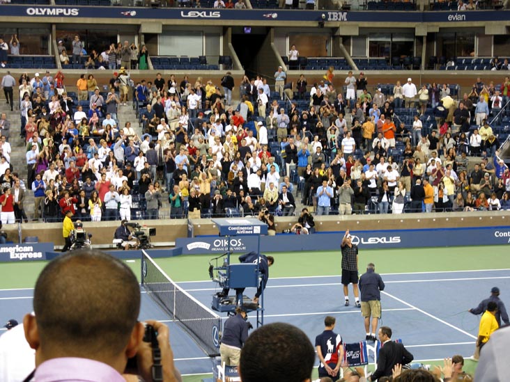 Andy Roddick After Win Over Marc Gicquel, US Open Night Session, Arthur Ashe Stadium, Flushing Meadows Corona Park, Queens, September 3, 2009