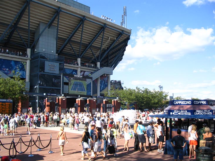 South Plaza in Front of Arthur Ashe Stadium, Flushing Meadows Corona Park, Queens