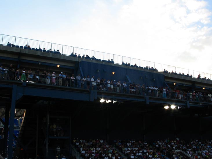 Grandstand Crowd Watching Jelena Jankovic vs. Mary Pierce, 2005 US Open Third Round, September 3, 2005, Flushing Meadows Corona Park, Queens