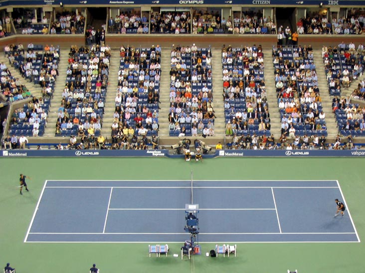 Roger Federer vs. Andy Roddick, US Open Night Session, Arthur Ashe Stadium, Flushing Meadows Corona Park, Queens, September 5, 2007