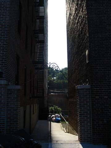 Alley off of Austin Street Near Union Turnpike, Forest Hills, Queens