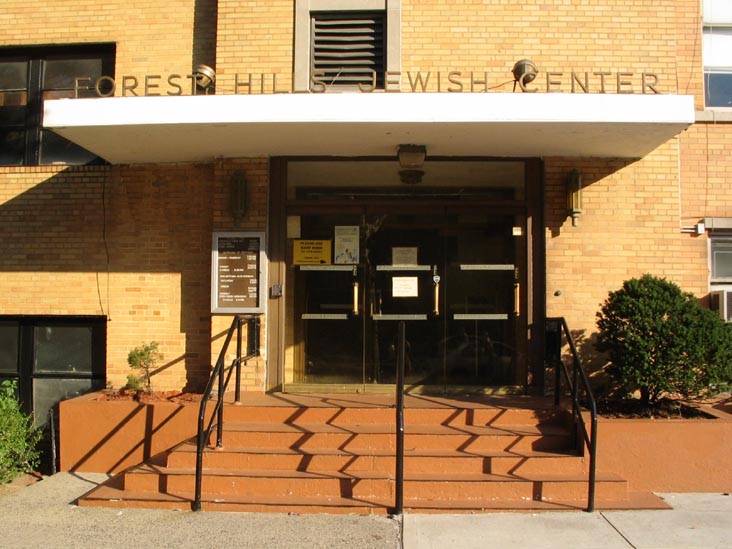 Forest Hills Jewish Center, 106-06 Queens Boulevard, 69th Road Entrance, Forest Hills, Queens