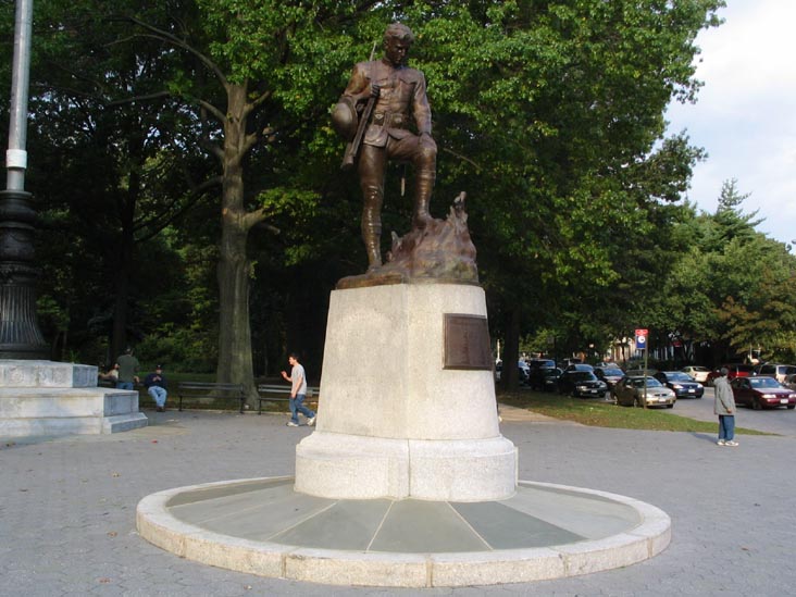 Richmond Hill Doughboy (My Buddy Monument), Memorial Drive Entrance, Forest Park, Queens
