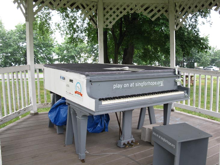 Sing For Hope Pop-Up Piano, Gazebo, Shore Road at Weaver Road, Fort Totten, Queens, July 3, 2011