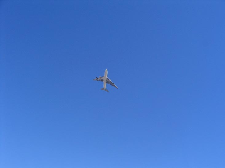 Plane Flying Over Frank M. Charles Memorial Park, Howard Beach, Queens