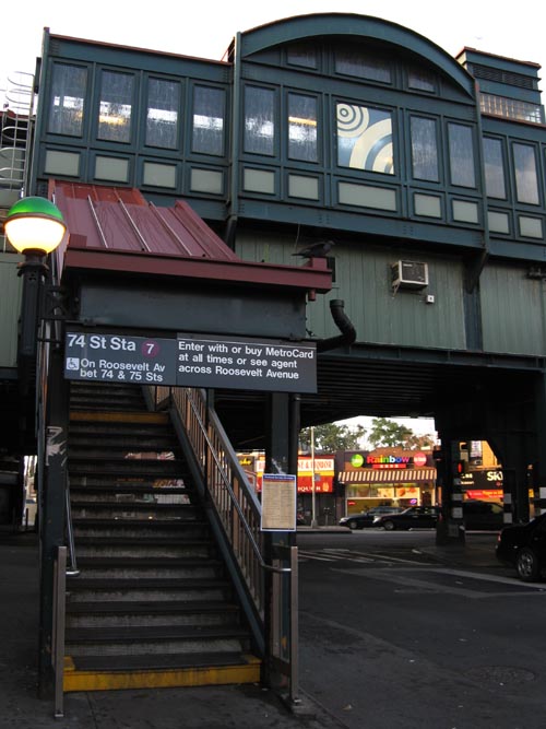 74th Street-Roosevelt Station, Jackson Heights, Queens, September 28, 2009