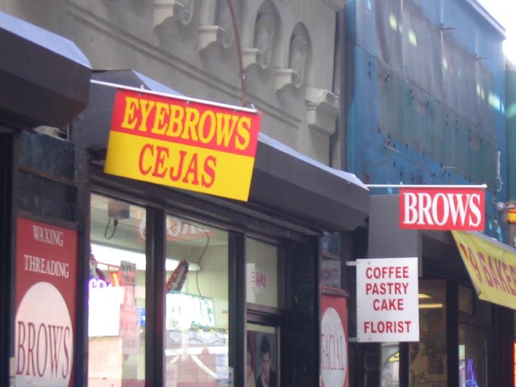 Eyebrow Threading, Roosevelt Avenue, Jackson Heights, Queens