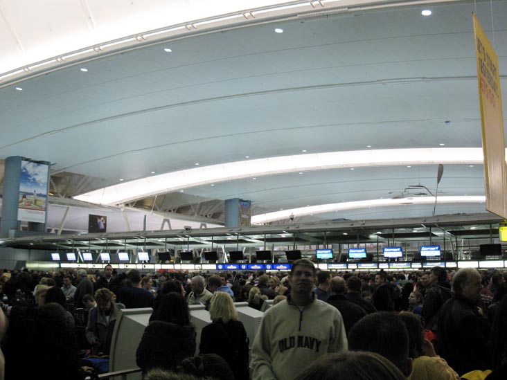 Terminal 4, John F. Kennedy International Airport, Queens, December 27, 2010, 7:05 p.m.