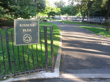 Park Entrance, Laburnum and 160th Streets, Kissena Park, Queens