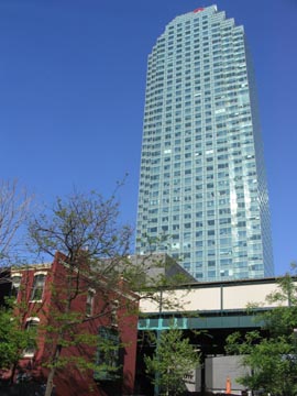 Citibank Tower from 45th Avenue, Long Island City, Queens