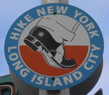 Richard Deon's "Hike New York, Long Island City" Sign (richarddeon.com), 34th Avenue and 36th Street, Long Island City/Astoria, Queens