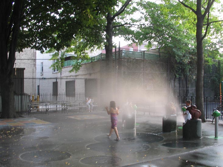 Spray Shower, National Night Out, Andrews Grove, Hunters Point, Long Island City, Queens, August 1, 2006