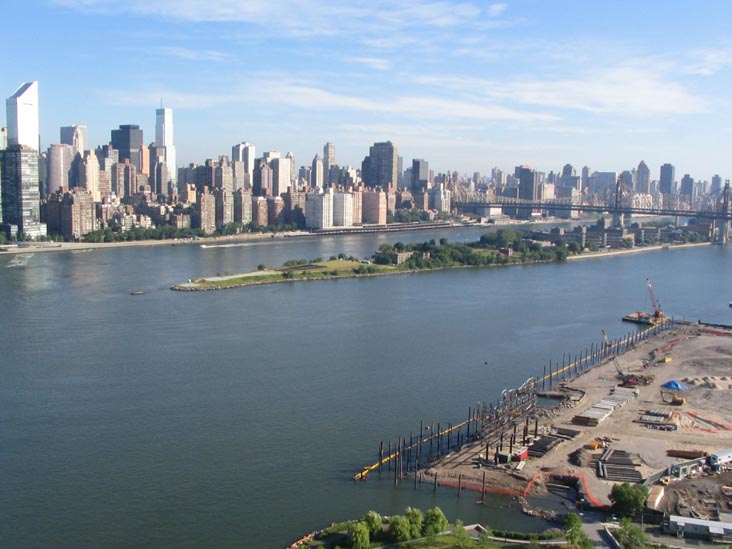 Roosevelt Island, Upper East Side From Avalon Riverview, 2-01 50th Avenue, Hunters Point, Long Island City, Queens, July 4, 2005