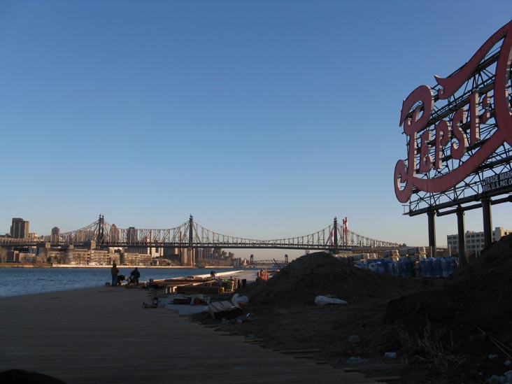 Pepsi-Cola Sign, Gantry Plaza State Park, Hunters Point, Long Island City, Queens, January 21, 2010