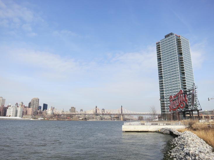Queensboro Bridge From Gantry Plaza State Park, Hunters Point, Long Island City, Queens, February 10, 2012