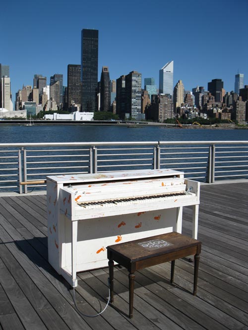 "Play Me, I'm Yours," Gantry Plaza State Park, Hunters Point, Long Island City, Queens, July 2, 2010