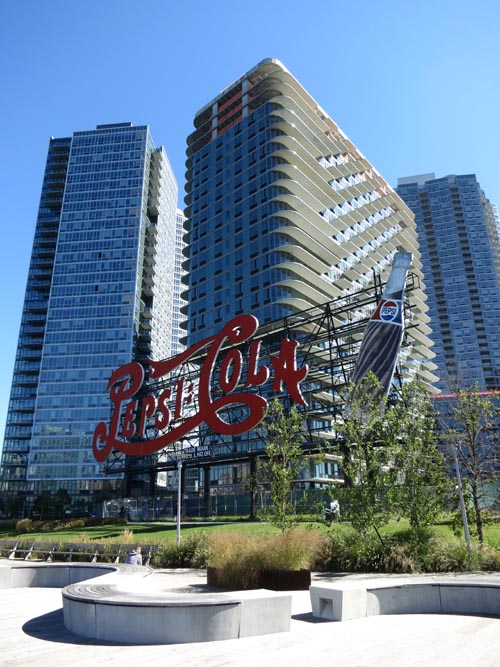 Pepsi-Cola Sign, Gantry Plaza State Park, Hunters Point, Long Island City, Queens, September 28, 2013