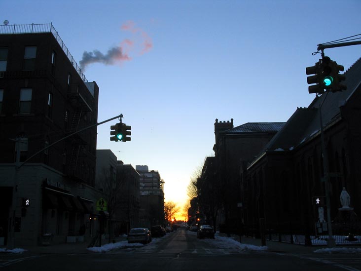 Looking East Down 49th Avenue From Vernon Boulevard, Hunters Point-Henge, Hunters Point, Long Island City, Queens, February 24, 2008, 6:45 a.m.