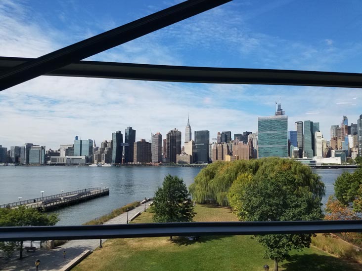 Midtown Manhattan From Hunters Point Library, Hunters Point, Long Island City, Queens, September 30, 2019