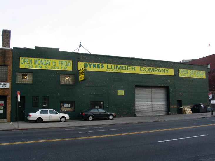 Dykes Lumber Company, Jackson Avenue, Hunters Point, Long Island City, Queens