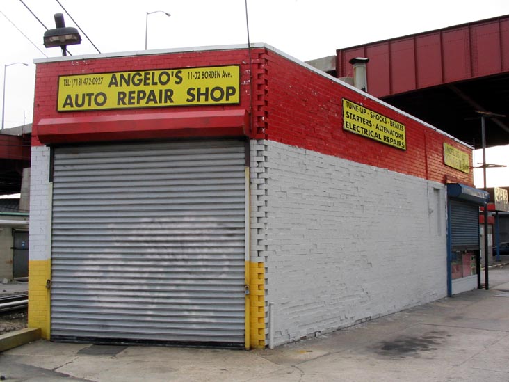 Angelo's Auto Repair Shop, Borden Avenue, Hunters Point, Long Island City, Queens