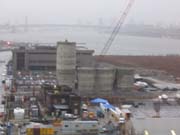 Taking Down the Norval Cement Silos, Hunters Point, Long Island City, Queens, 2003-2004