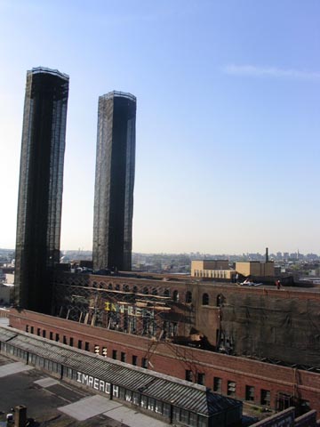 Schwartz Chemical Company Building Smokestacks, May 17, 2005