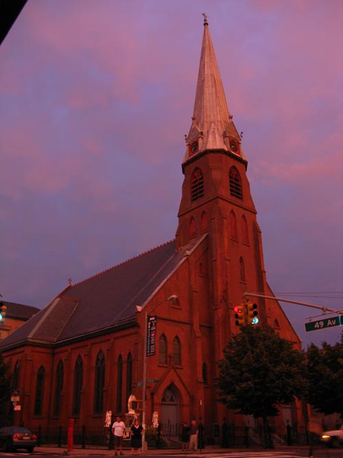 St. Mary's Roman Catholic Church, 10-08 49th Avenue, Hunters Point, Long Island City, Queens, June 26, 2009, 8:38 p.m.