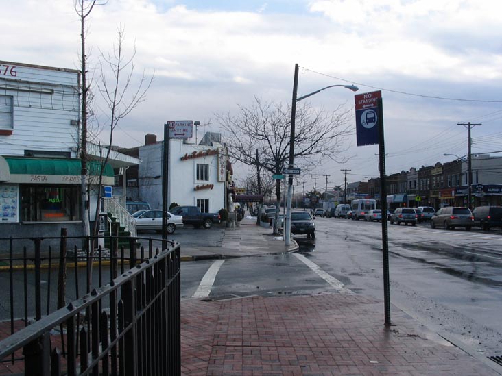 Looking Southeast Down Rockaway Boulevard From Wellbrook Triangle, Ozone Park, Queens