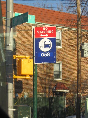 Bus Stop Along Corona Avenue, Elmhurst, Queens