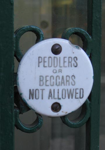 Peddlers or Beggars Not Allowed, Fresh Pond Road, Ridgewood, Queens