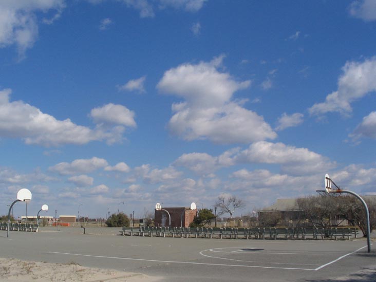 Basketball Courts, Jacob Riis Park in Winter, The Rockaways, Queens, February 24, 2006