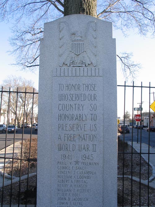War Memorial, Montauk Place, Montauk Triangle, St. Albans, Queens