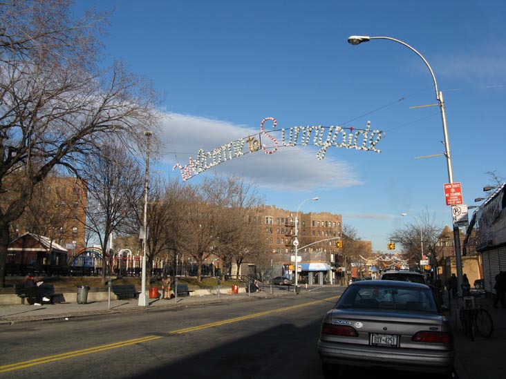 Looking East Down Greenpoint Avenue From 43rd Street, Sunnyside, Queens, December 8, 2008