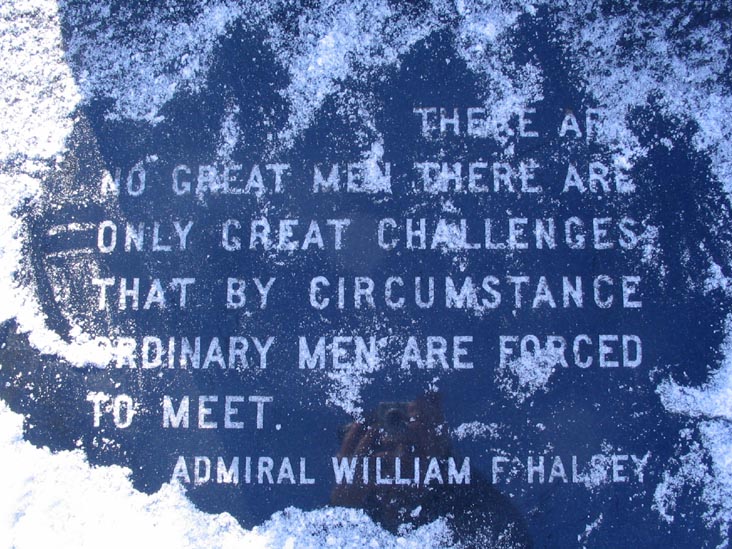 Inscription, War Memorial, Sunnyside Veterans Triangle, Sunnyside, Queens