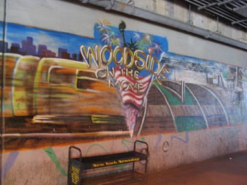 Mural Underneath LIRR Tracks, Roosevelt Avenue