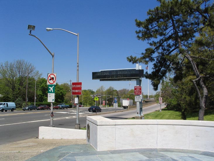 Plaza In Front Of Verrazano-Narrows Bridge Memorial, Lily Pond Avenue and Major Avenue, NE Corner, Arrochar, Staten Island